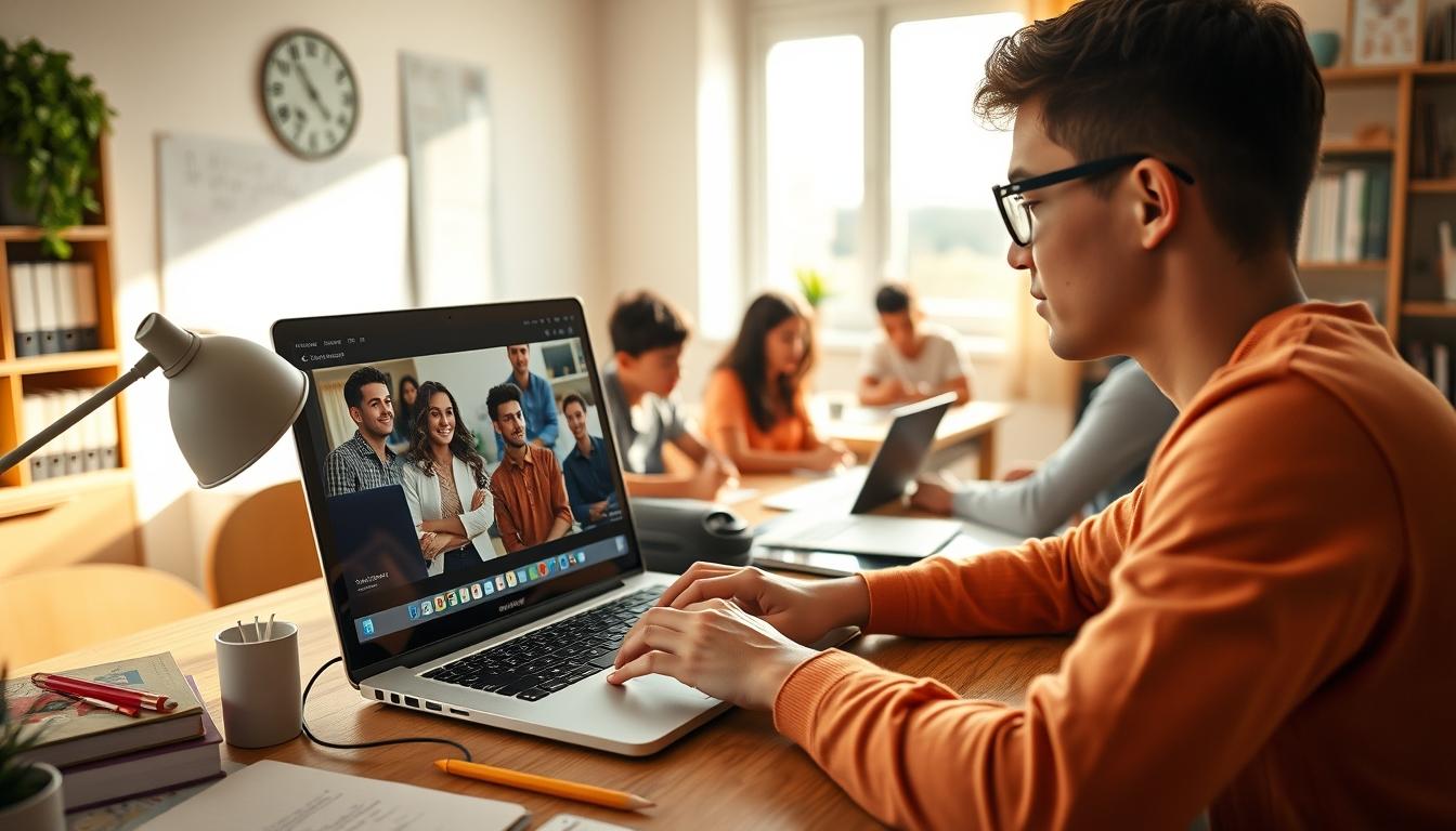 University campus and scholarly atmosphere in Lisbon